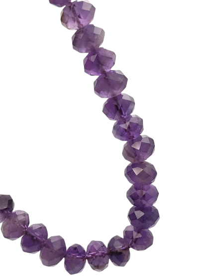 Amethyst Stacked Cutting Bracelet