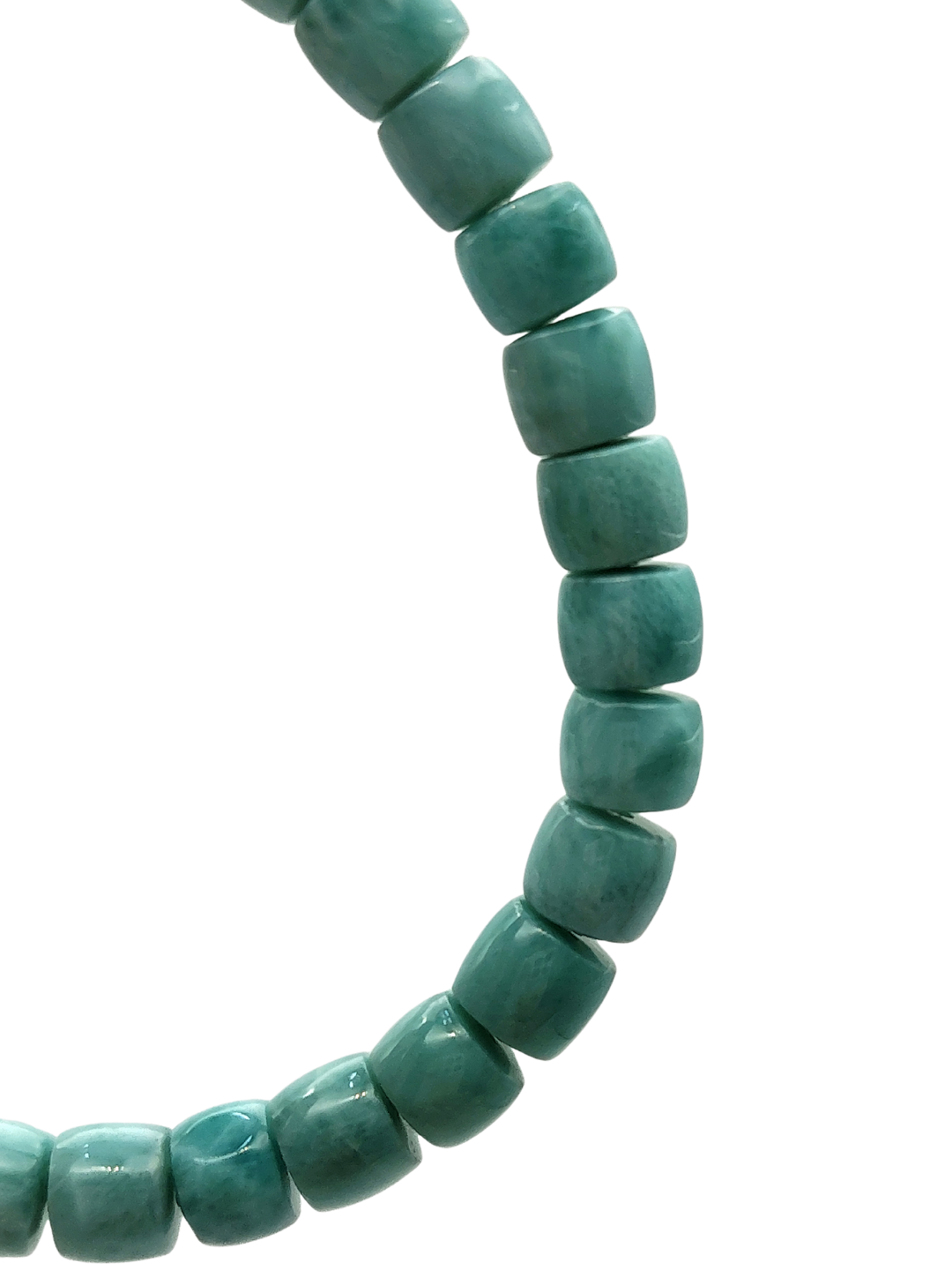 Larimar Drum Shape Bracelet