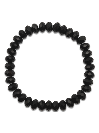 Black Onyx Stacked Cutting Bracelet
