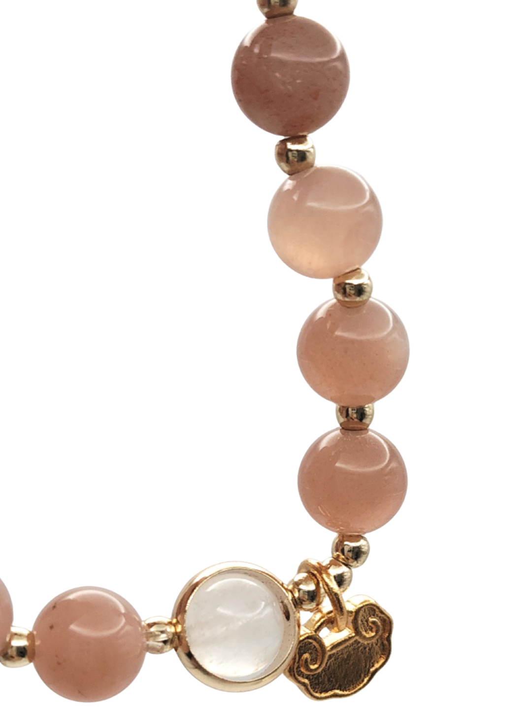 Sunstone with Lock Design Bracelet