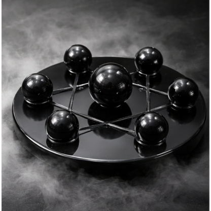 Obsidian Seven Star with Obsidian Base - 6cm