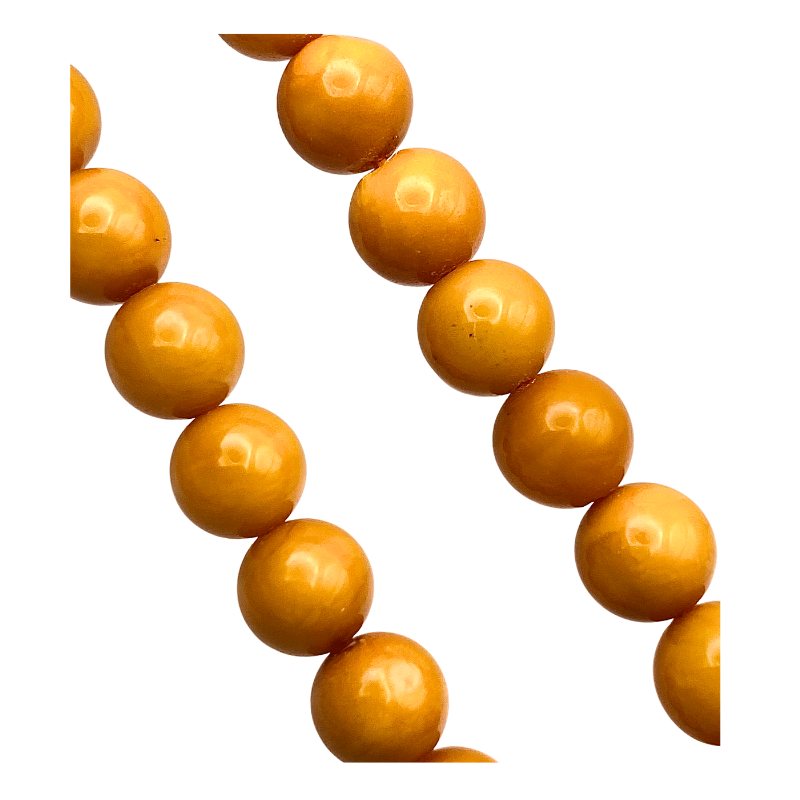 Aged Beeswax Amber Bracelet