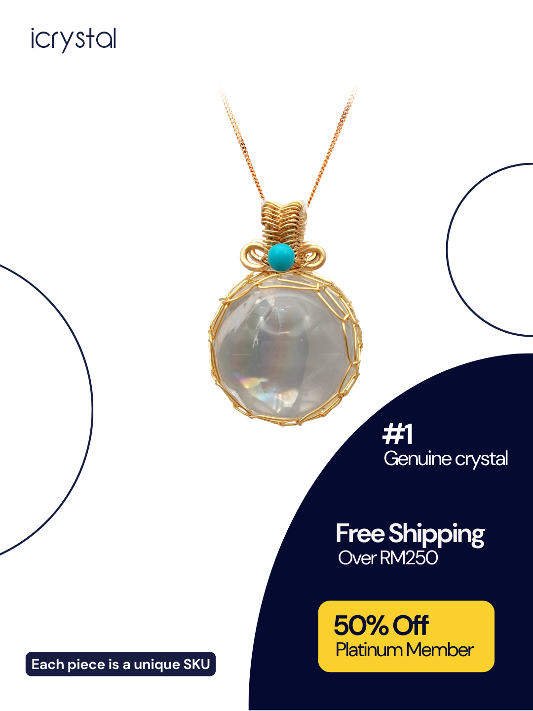 White Azeztulite Pendant