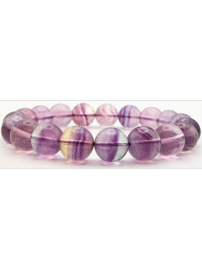 Purple Green Fluorite Bracelet