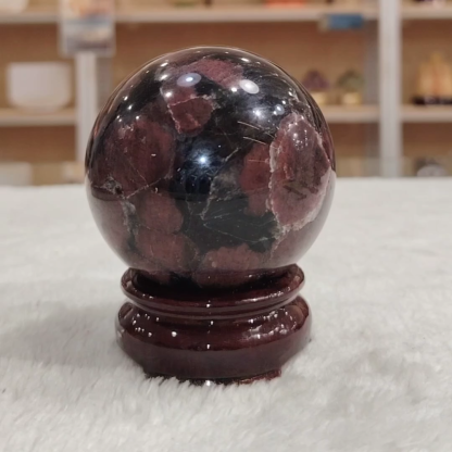 Atrophylite Garnet Sphere Ball - 0.52Kgs