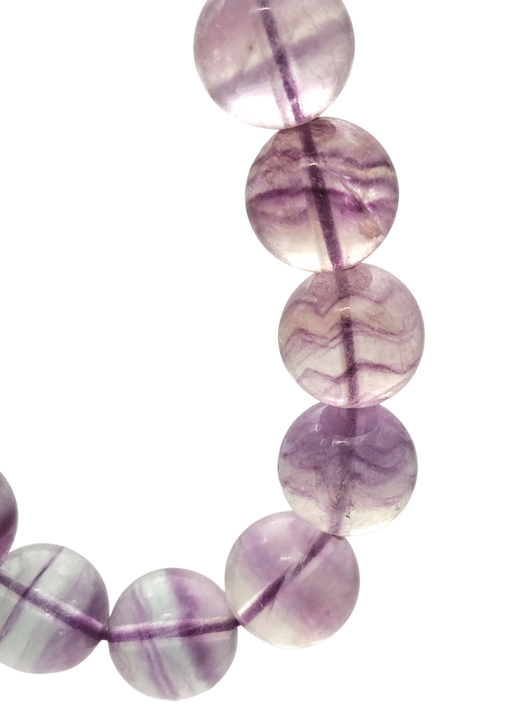 Purple Green Fluorite Bracelet