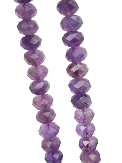 Amethyst Stacked Cutting Bracelet