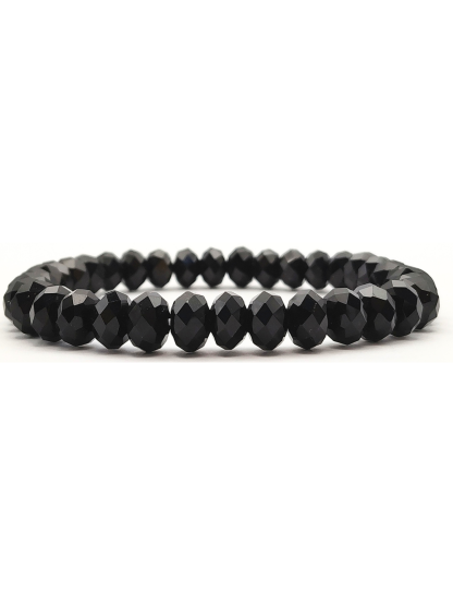 Black Onyx Stacked Cutting Bracelet