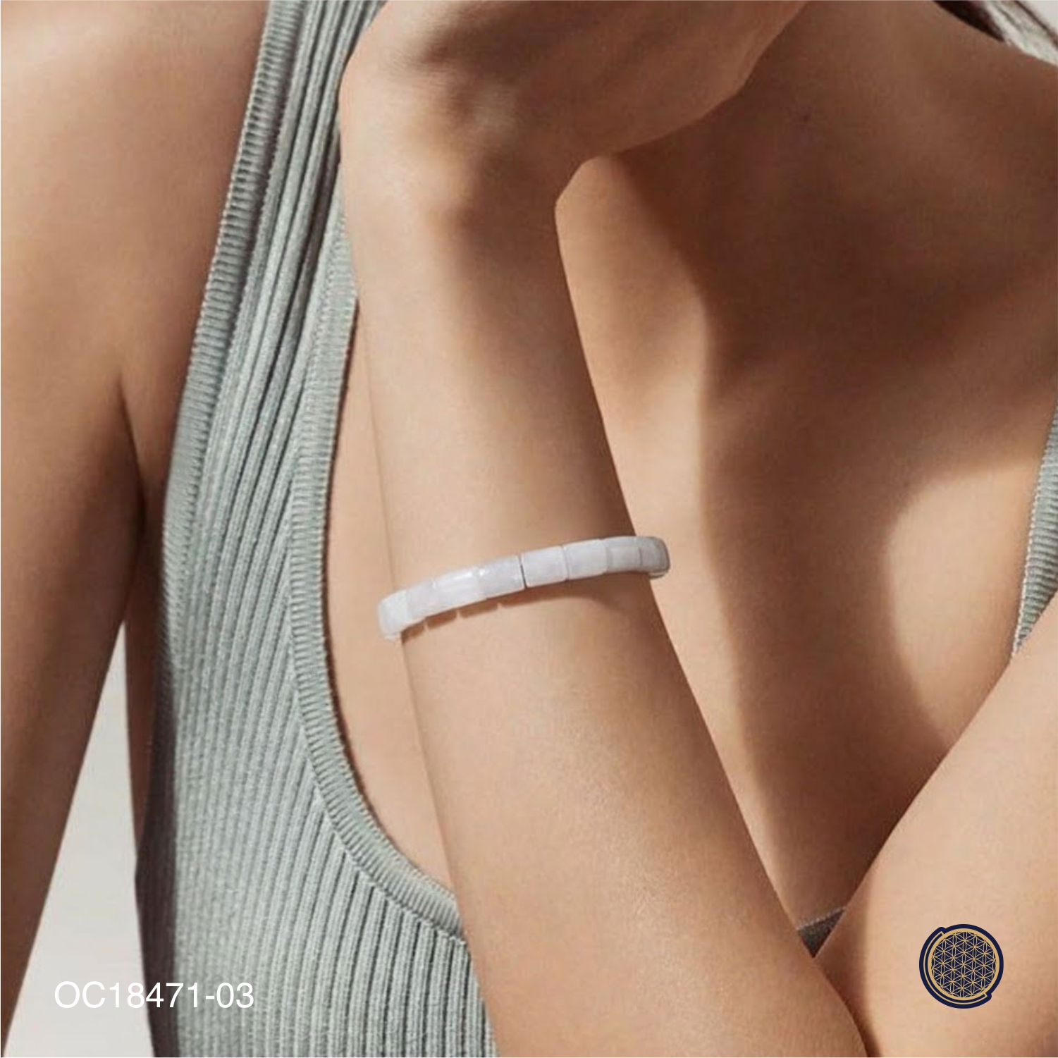 Moonstone Bangle Bracelet