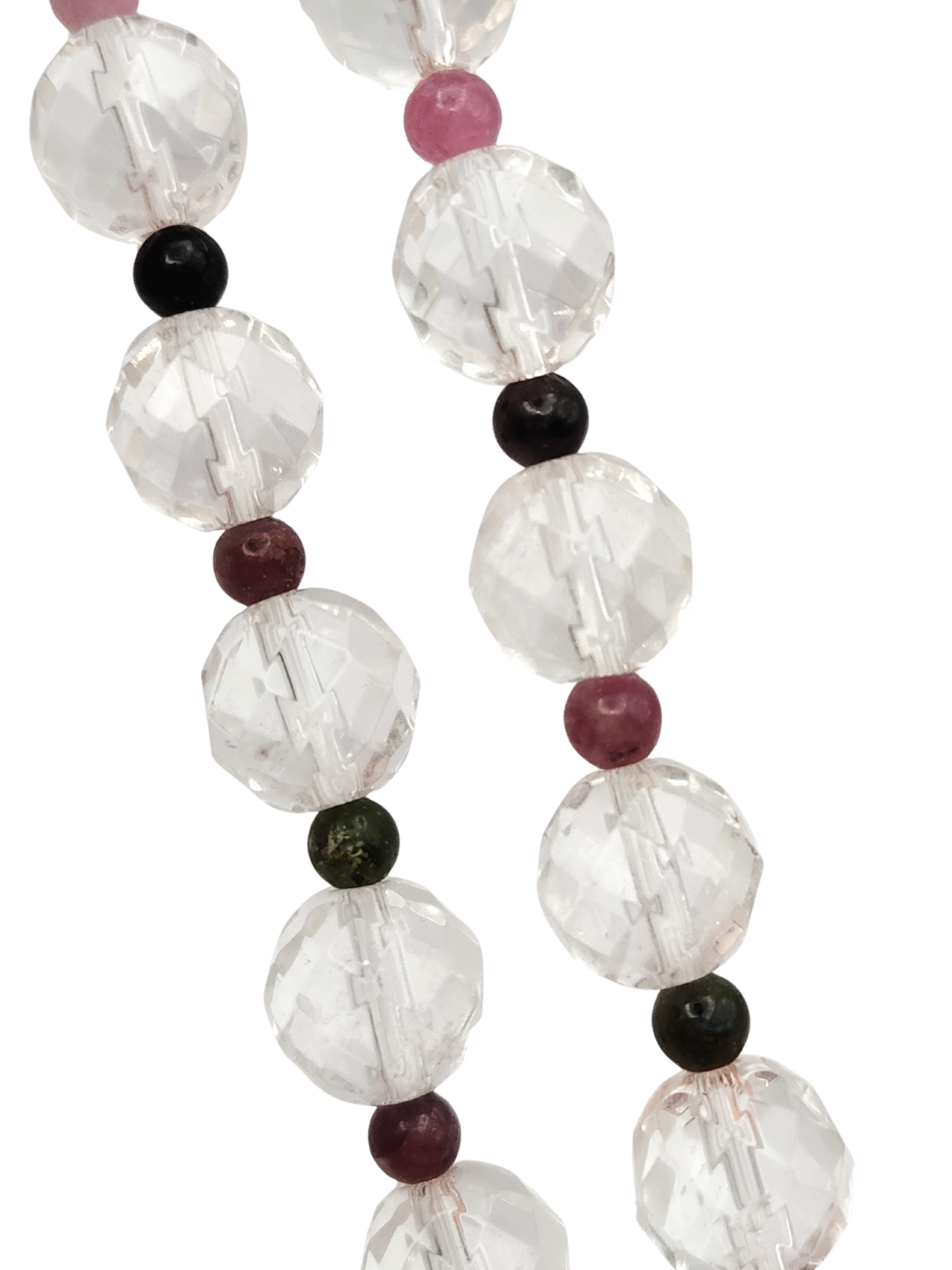 Clear Quartz With Colour Tourmaline Design Bracelet