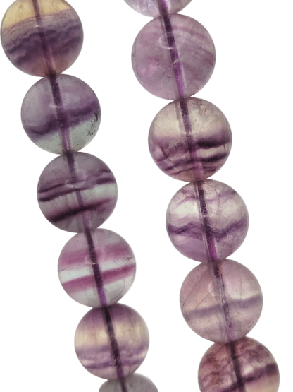 Purple Green Fluorite Bracelet