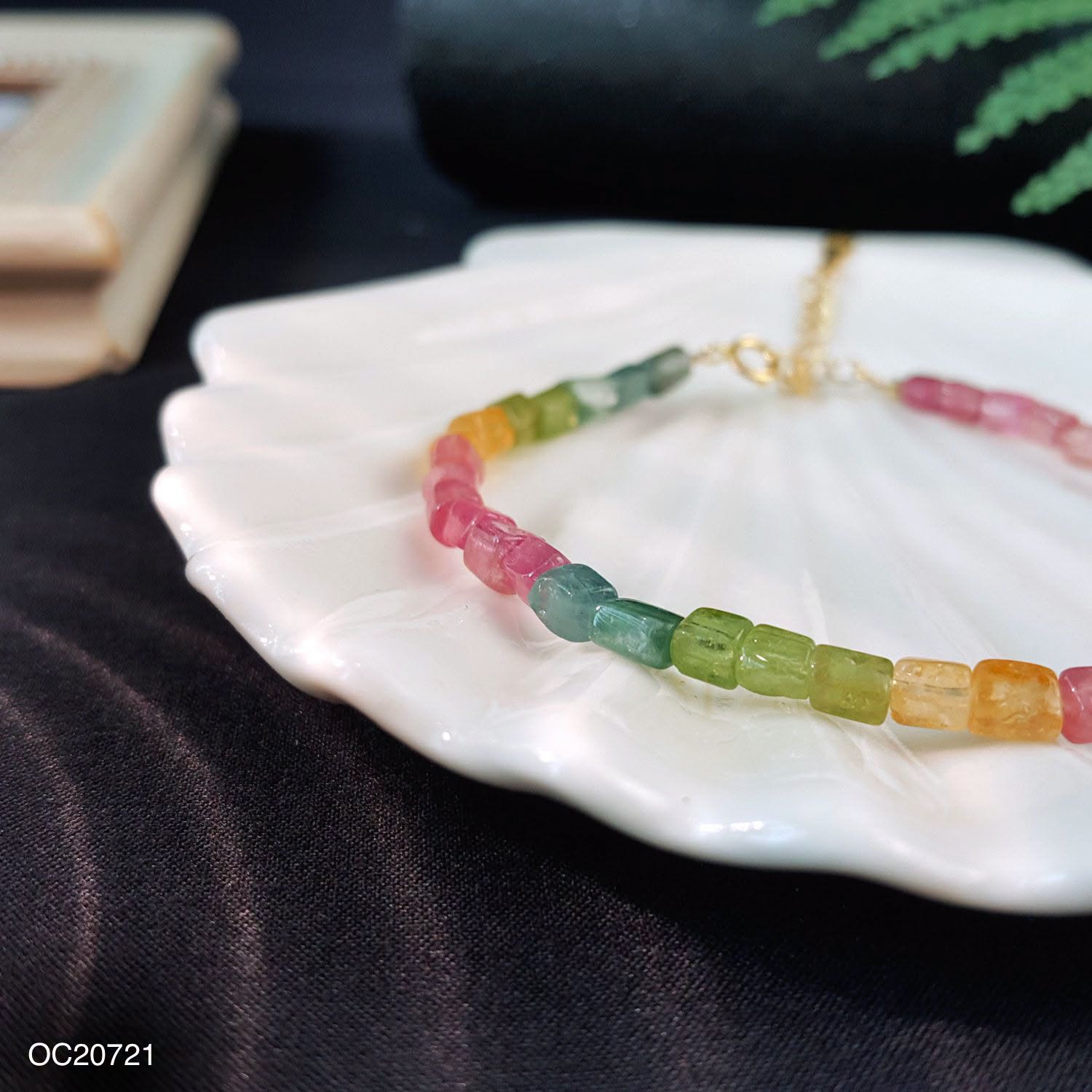 Colour Tourmaline with Hook Bracelet