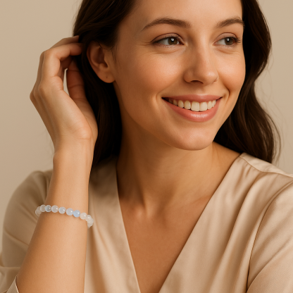 High Grade Blue Shine Moonstone Bracelet