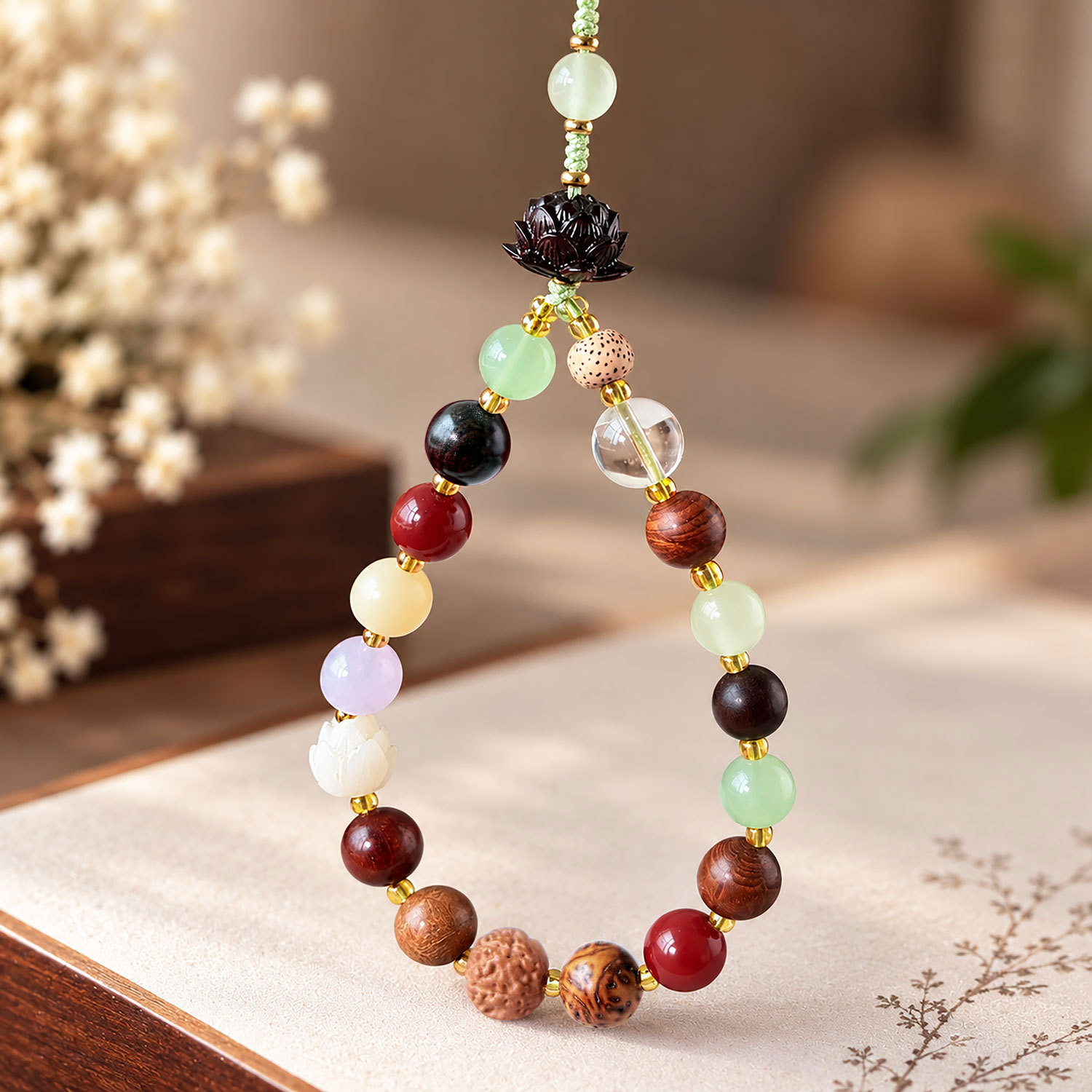 28 Oct - Lotus Mix Bodhi Design Phone Hanger