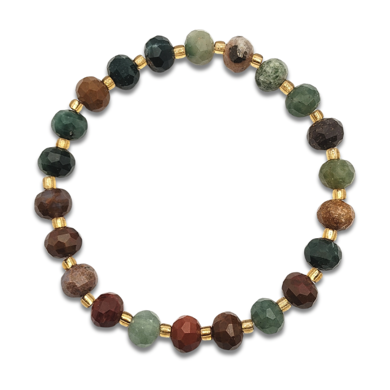 Ocean Jasper Stacked Cutting Bracelet