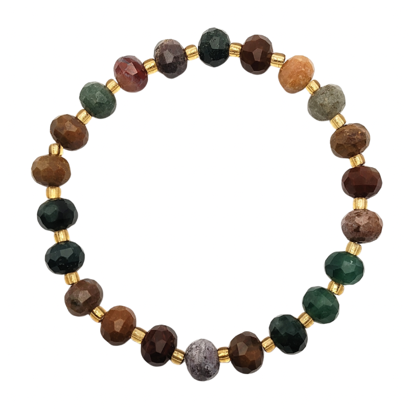 Ocean Jasper Stacked Cutting Bracelet