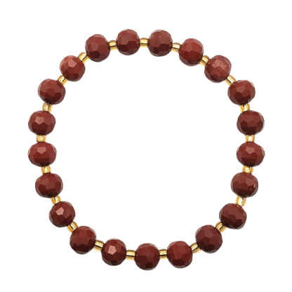 Red Jasper Stacked Cutting Bracelet