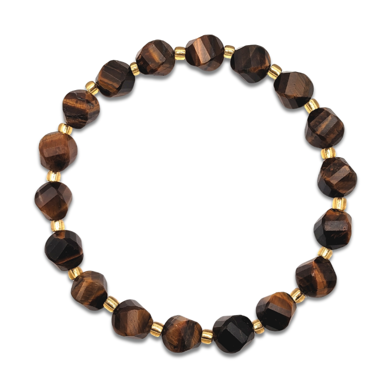 Yellow Tiger Eye S Shape Bracelet
