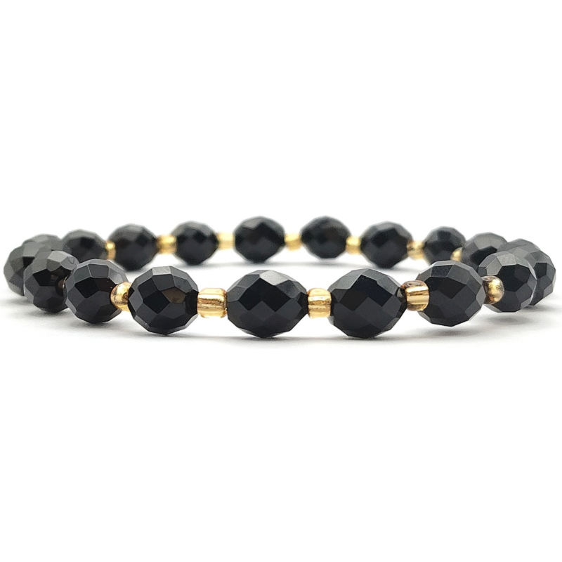 Black Onyx Rice Shape Bracelet