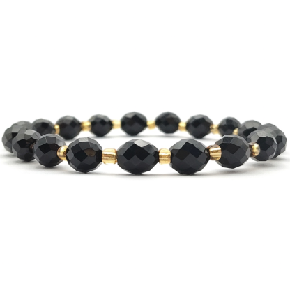 Black Onyx Rice Shape Bracelet