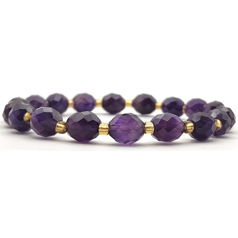 Amethyst Rice Shape Bracelet