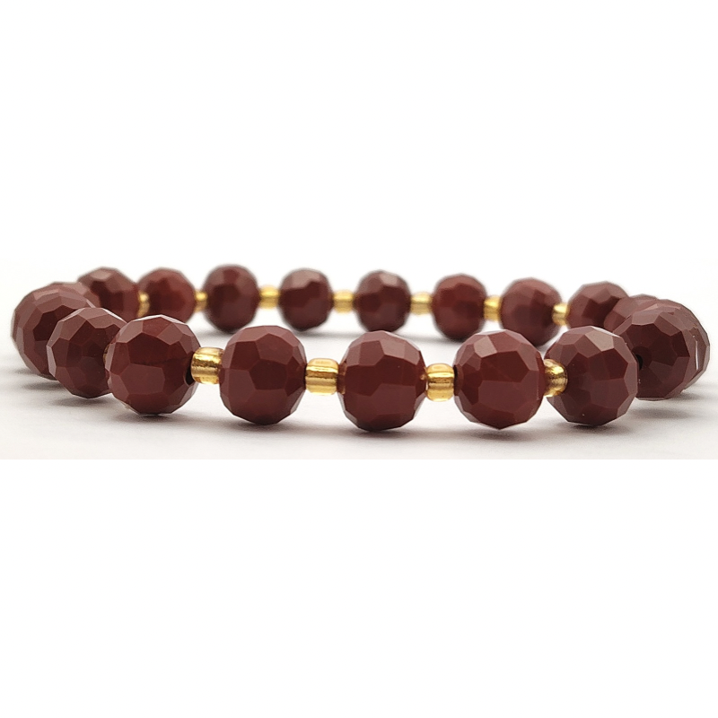 Red Jasper Stacked Cutting Bracelet