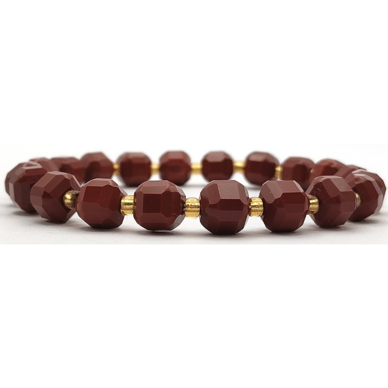 Red Jasper Cube Bracelet