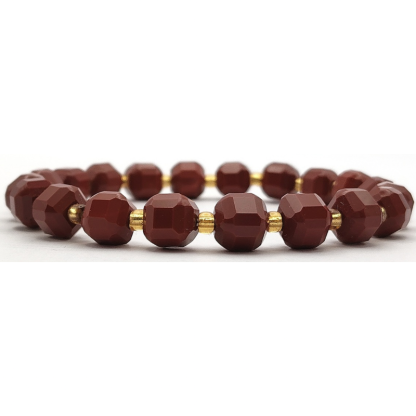 Red Jasper Cube Bracelet