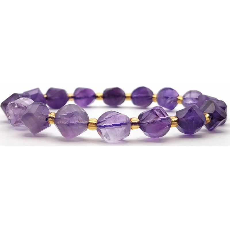 Amethyst S Shape Bracelet