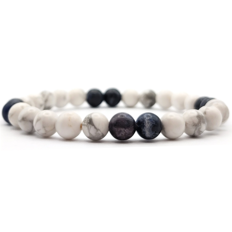 Howlite + Sodalite Bracelet