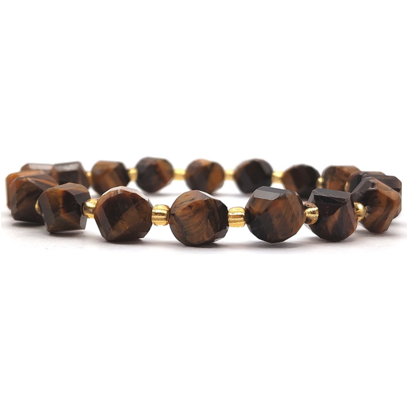 Yellow Tiger Eye S Shape Bracelet