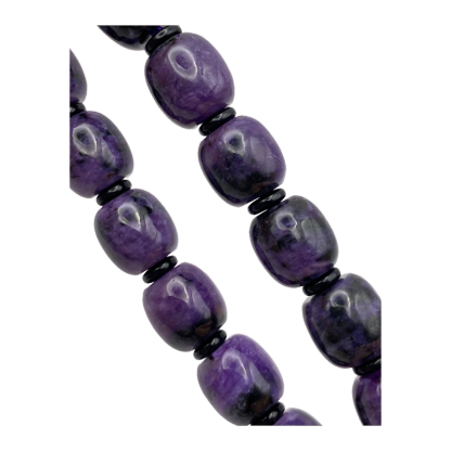 Charoite Barrel Shape Bracelet