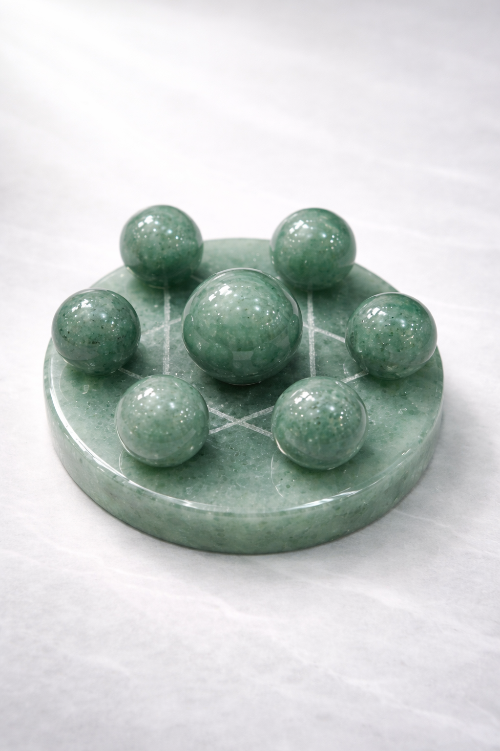 Aventurine Seven Star with Aventurine Base - 6cm