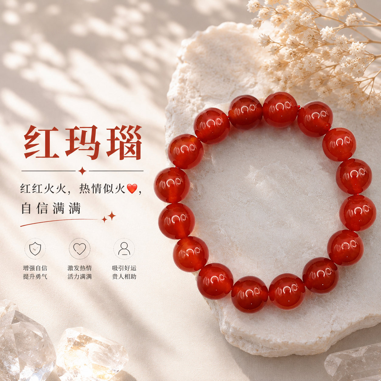 Red Agate Bracelet