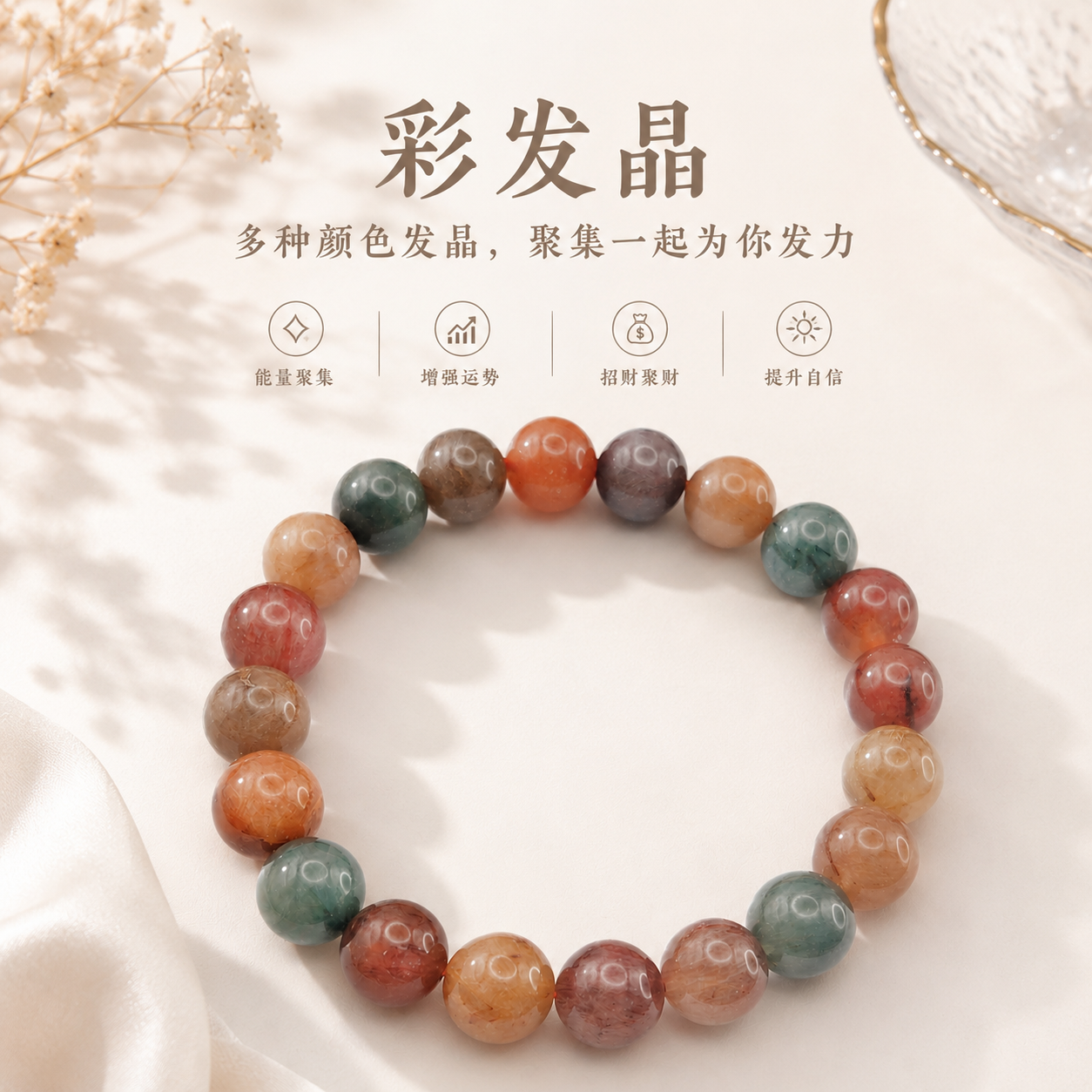 Mix Rutilated Bracelet