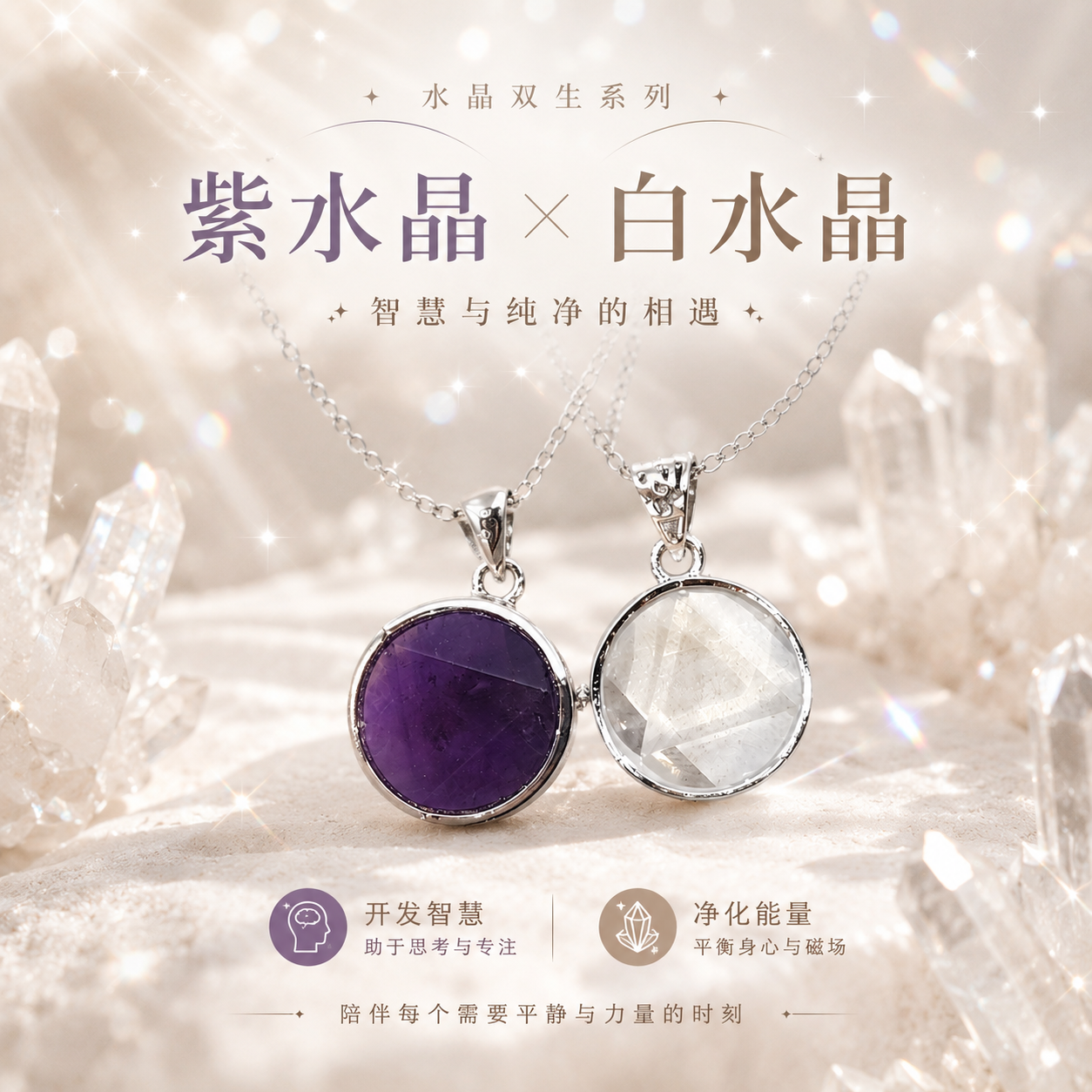 Crystal David Star Pendant