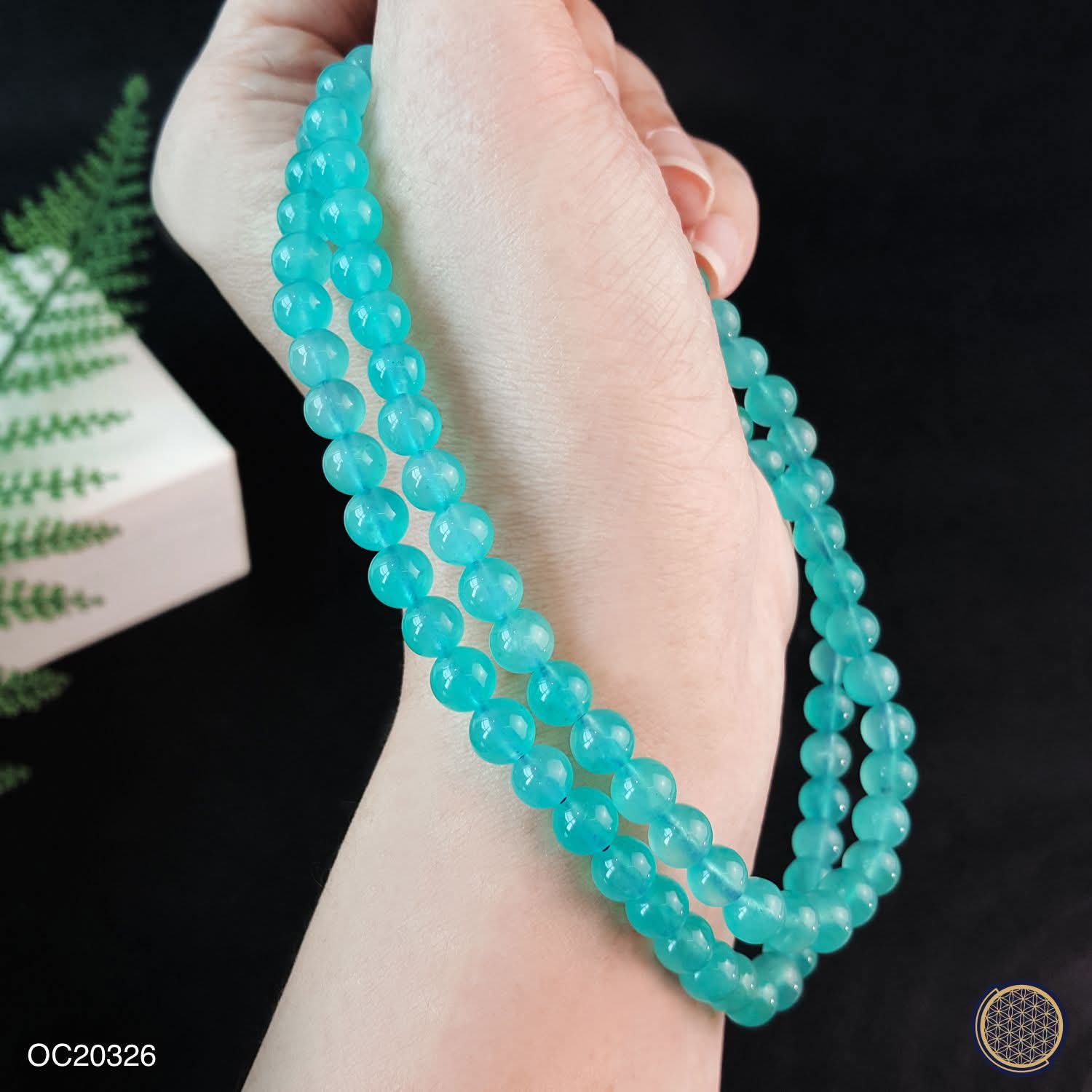 Amozonite Long Bracelet