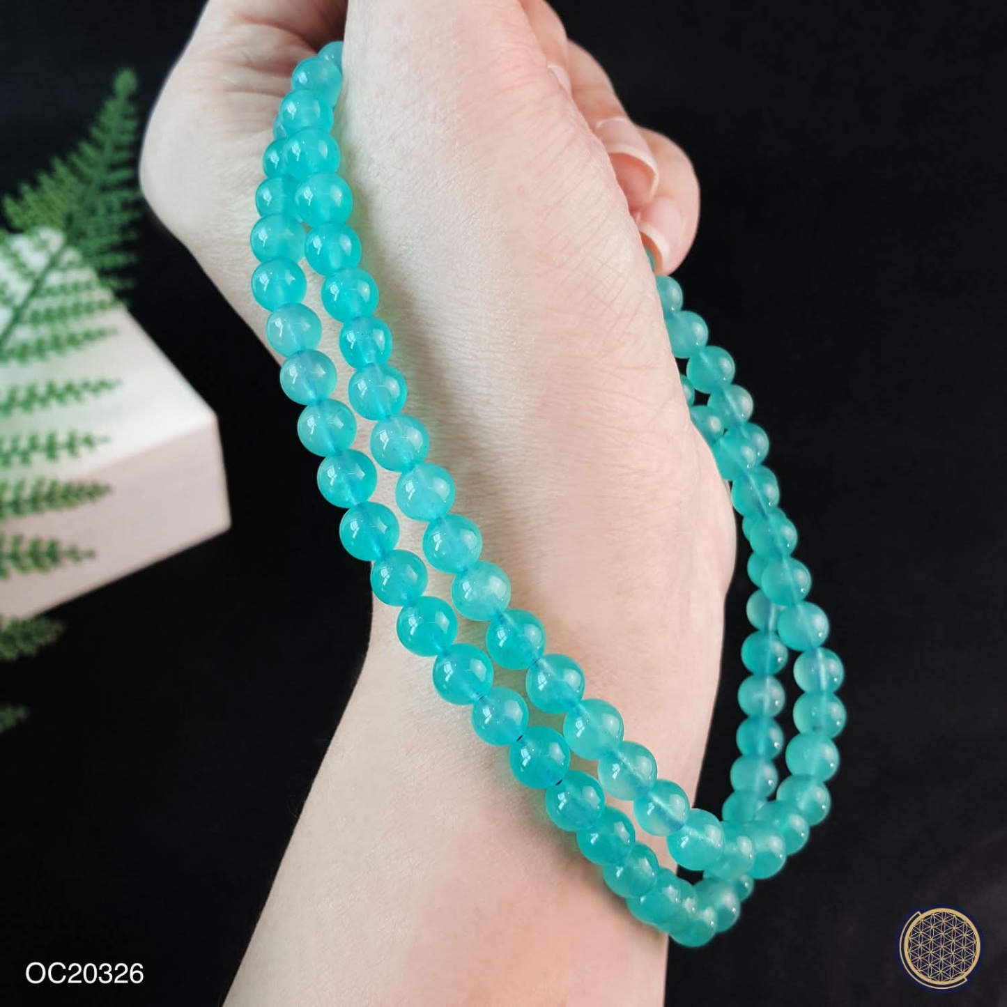 Amozonite Long Bracelet