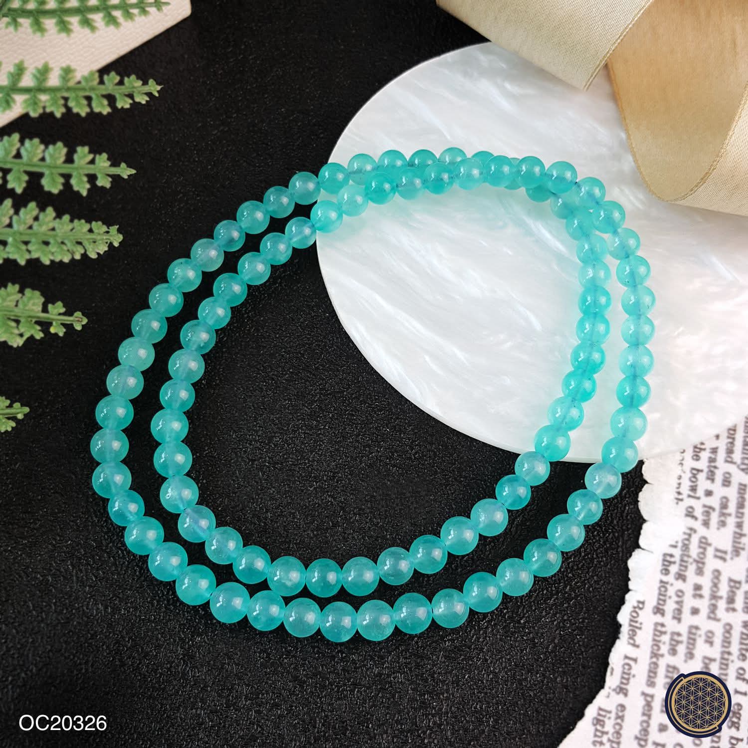 Amozonite Long Bracelet