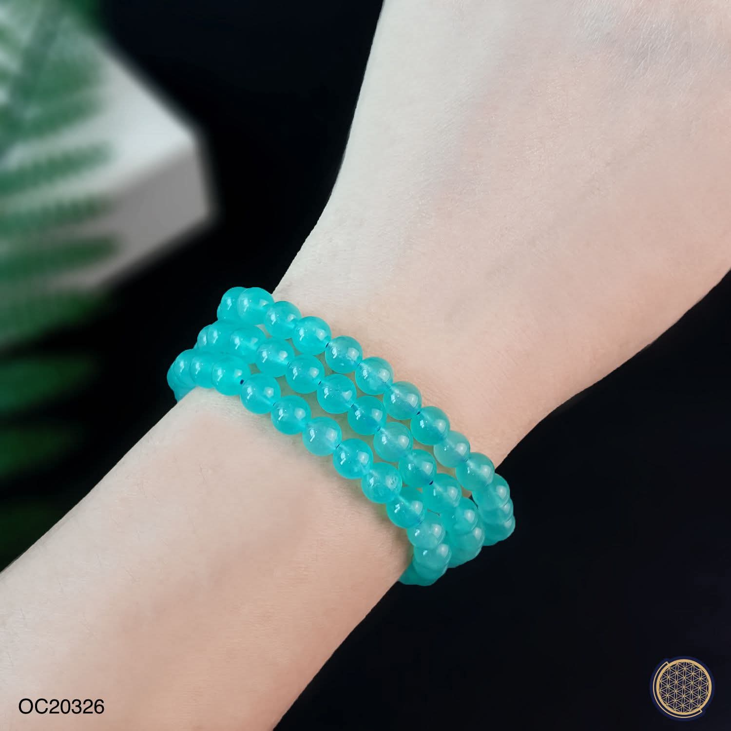 Amozonite Long Bracelet