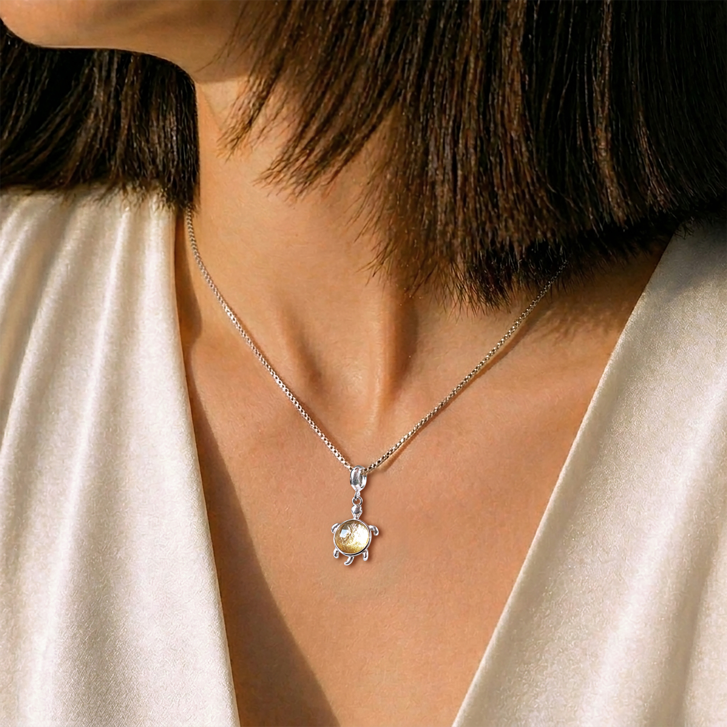 Meoterite Turtle Pendant