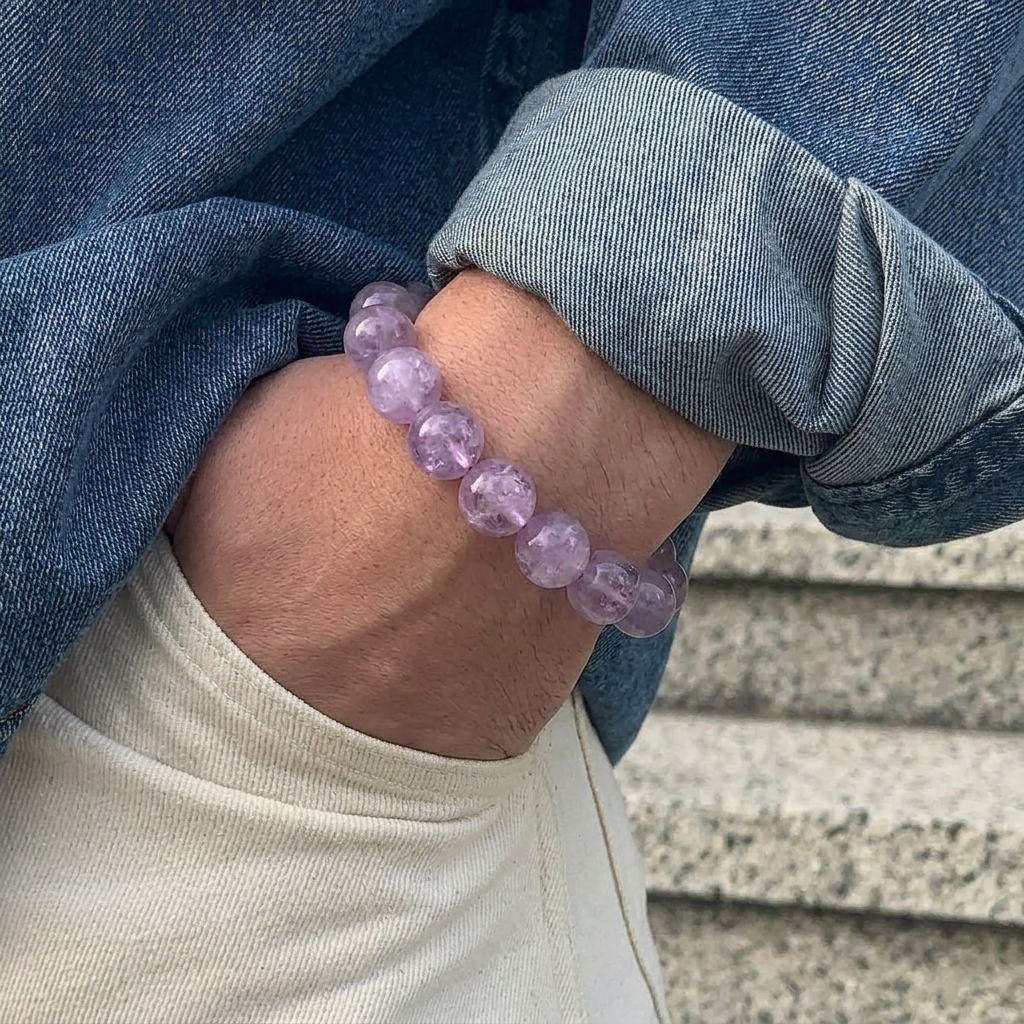 Lavender Milky Amethyst Bracelet
