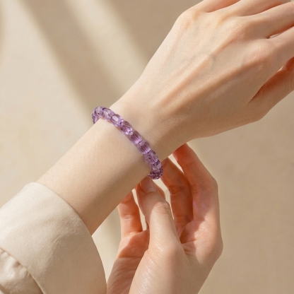 High Grade Amethyst Free Shape Bracelet