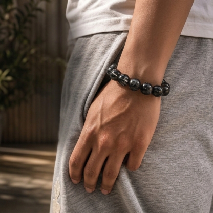Black Rutilated Bracelet 