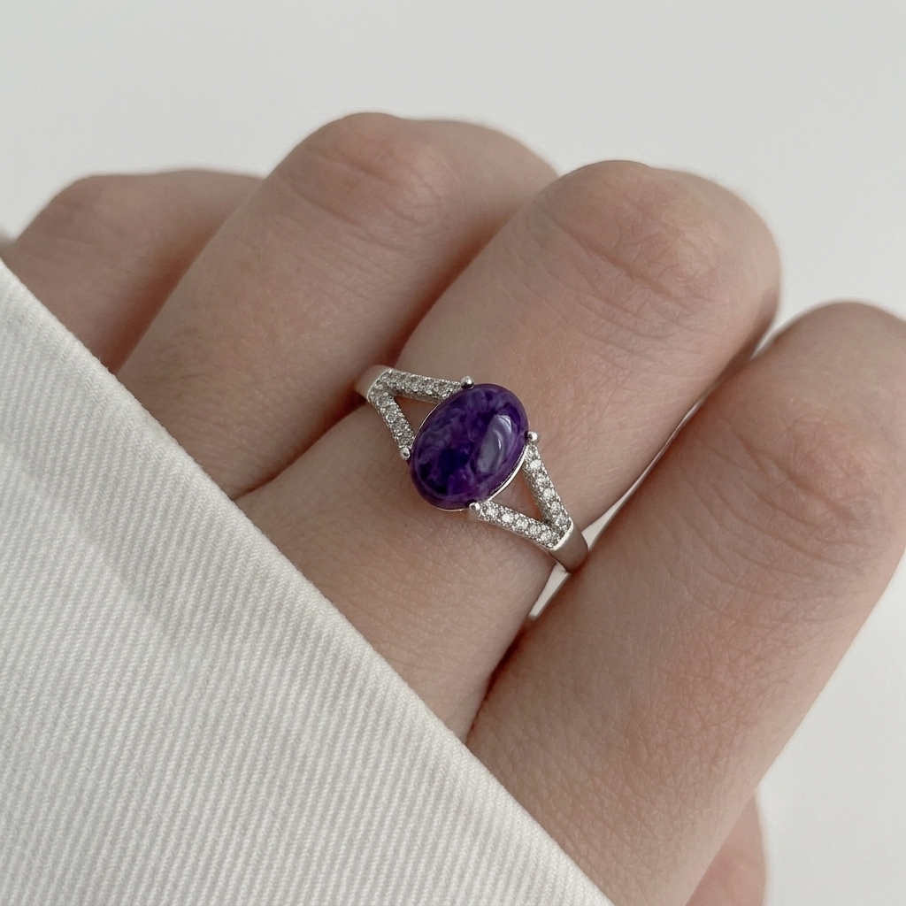 Sugulite Ring Free Size 