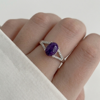 Sugulite Ring Free Size 