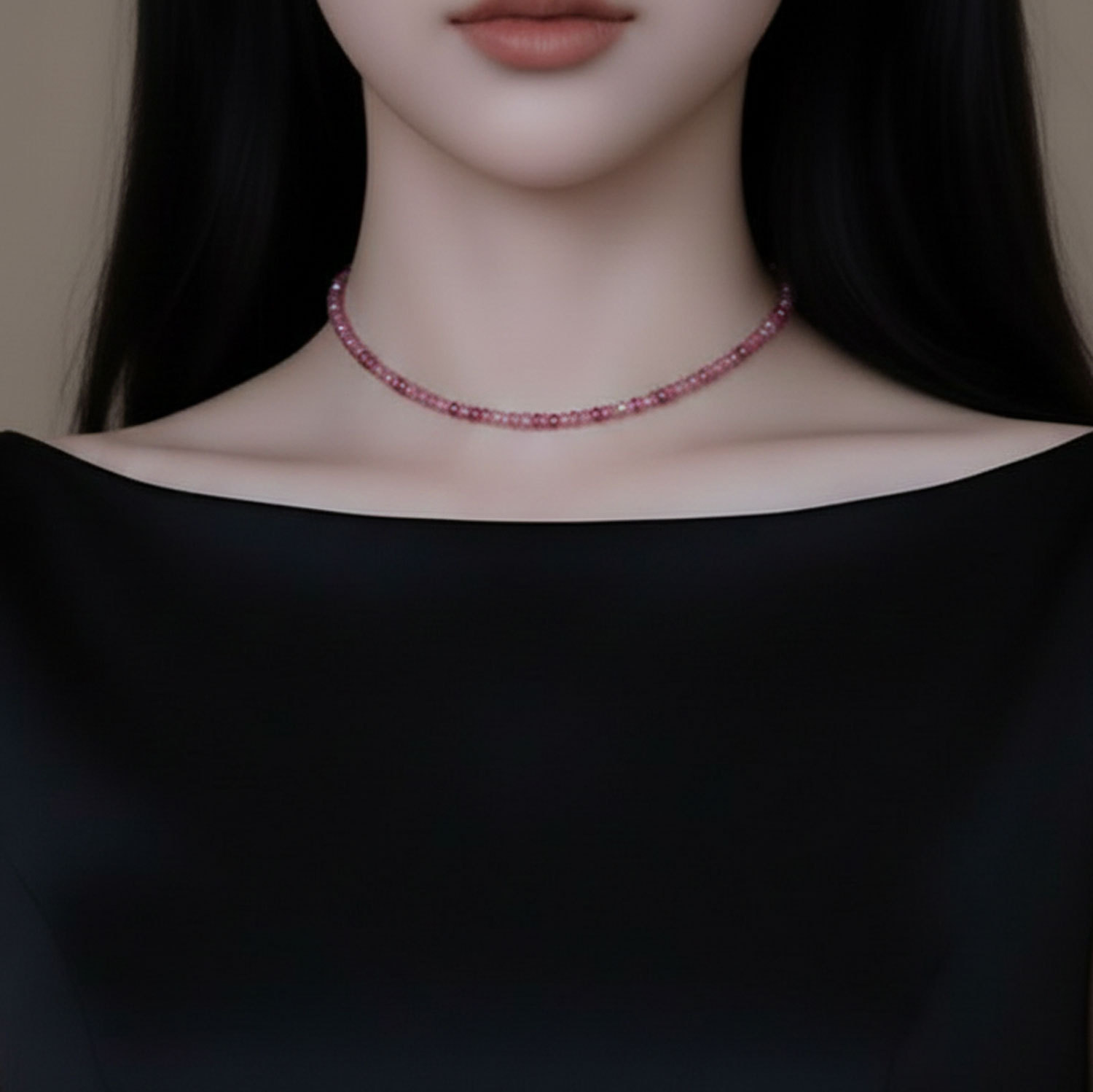 Strawberry Quartz Necklace