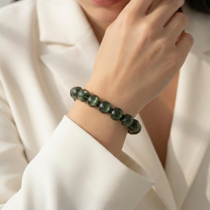 Superior Green Rutilated Bracelet