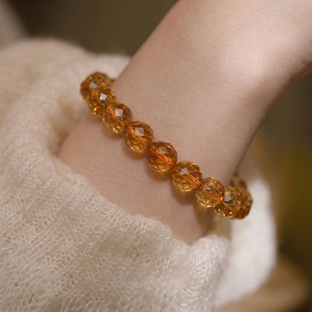 Citrine Cutting Bracelet