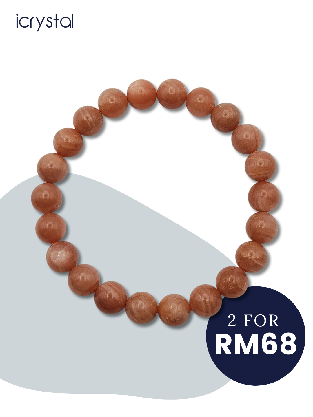 Orange Moonstone Bracelet